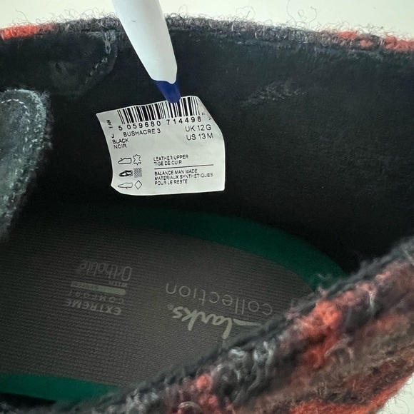 Clarks Men’s Buchacre 3 Chukka Boots Black Leather Wool - Picture 11 of 11